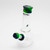 Waterfall Bent Junior Highbrid Series Glass Bong - Green/Blue