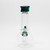 Waterfall Bent Junior Highbrid Series Glass Bong - Green/Blue