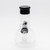 Waterfall Cannon Highbrid Series Glass Bong - Black