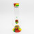 Waterfall Decimator Highbrid Series Glass Bong With Ash Catcher - Rasta