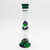 Waterfall Small Gripper Highbrid Series Glass Bong - Green/Blue