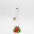 501507342-0004 - Waterfall Large Gripper Highbrid Series Glass Bong - Rasta