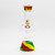 Waterfall Exterminator Highbrid Series Glass Bong - Rasta