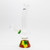Waterfall Zap Squash Highbrid Series Glass Bong - Rasta