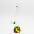 Waterfall Zap Squash Highbrid Series Glass Bong - Rasta