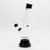 Waterfall Zap Squash Highbrid Series Glass Bong - Black