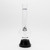 Waterfall Zap Squash Highbrid Series Glass Bong - Black