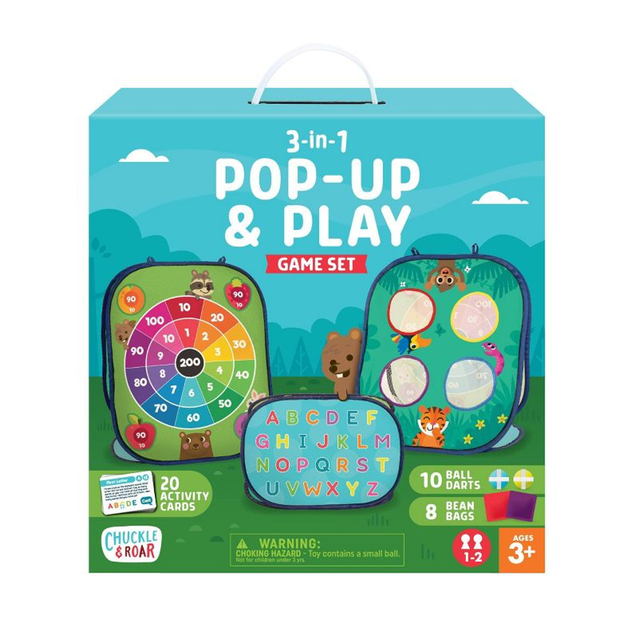 3-in-1 Pop-Up & Play Game Set