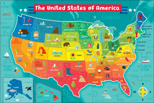 giant world map floor puzzle