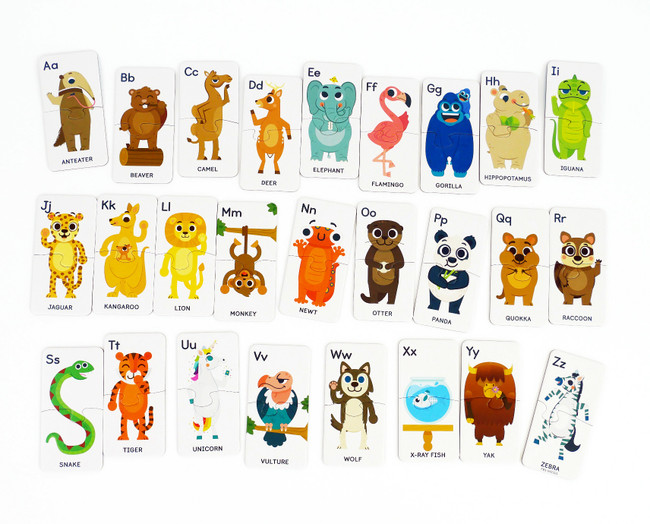 ABC Animals- 26 Preschool Learning Puzzles