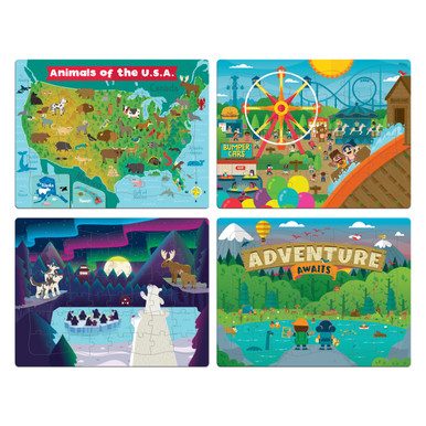 Set De 4 Espejos TickiT Jigsaw Softies – Marco De Espuma Con Forma De Rompecabezas – Acrílico Plano Para Explorar Reflejos – Ideal Para Bebés Y Niños – Medidas 20×20 Cm