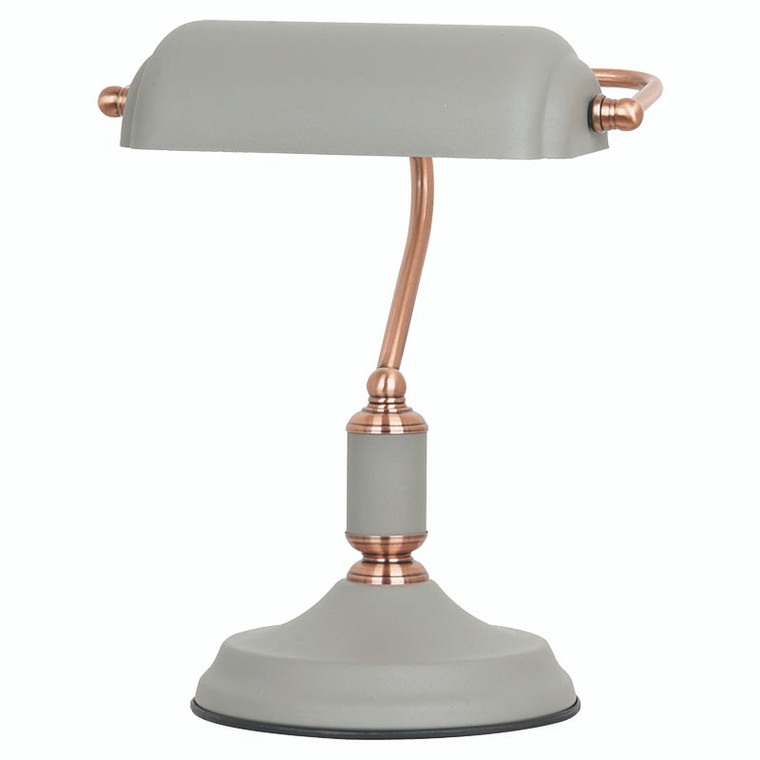 Grey Executive Table Lamp Front View