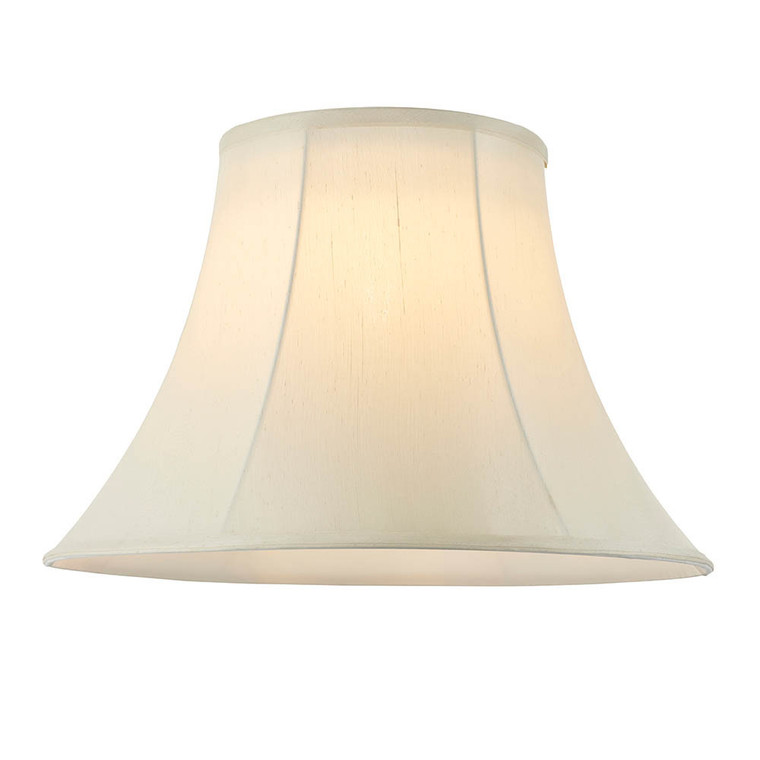 CARRIE-22 cream lamp shade casting a warm and inviting glow