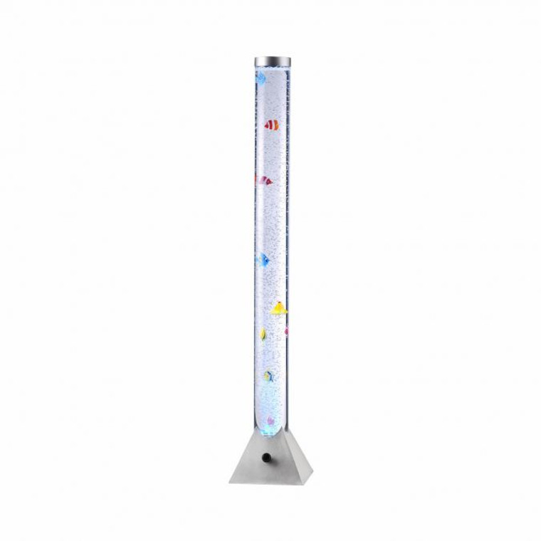LED Water Column with vibrant fish swimming in a mesmerizing RGB color-changing display.