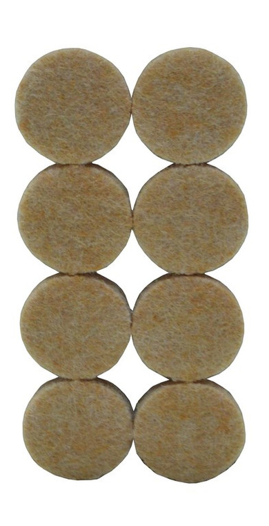 Self Adhesive Feltguard Pads, 25mm Dia., Natural