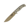 Esee Knives ESEE-6 Dark Earth Plain Edge, Black Sheath, Clip Plate