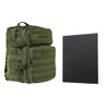NcStar Assault Backplate with 11x14 Level IIIA Hard Ballistic Plate Green