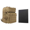 NcStar Assault Backplate with 11x14 Level IIIA Hard Ballistic Plate Tan