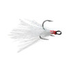 VMC Dressed X-Rap Treble Hook #2 Hook Size, Black Nickel/Dressed Treble/White Feather, Package of 2