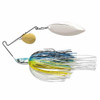 Terminator T-1 Original Titanium Spinnerbait 1/2 oz, Colorado/Willow Blade (Gold/Nickel), Hot Shad, Package of 1