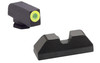 AmeriGlo UC Tritium Sight Set For GLOCK, Steel