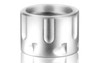 Backup Tactical 1/2x28 Thread Protector Aluminum Revolver Cylinder Silver