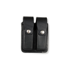BOSTON LEATHER CLIP POUCH. DOUBLE 9MM & 40 MM 5601-1-GLD