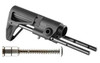 Maxim Defense AR15 CQB Stock with JP Gen 2 Silent Capture Spring Standard Weight 7075 Aluminum Black