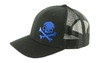 PHU SKULL TRUCKER HAT BLK/BLU