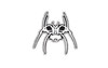 SPIKE'S SPIDER PATCH WHT/BLK