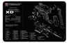 TEKMAT PISTOL MAT SPGFLD XD MOD 2 BK