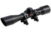 TRUGLO 4X32 SR DIAMND BLK W/ RINGS