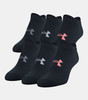 Under Armour UA Essentials No Show - 6-Pack U022-BLK/AST-MD
