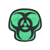 Maxpedition Biohazard Skull Morale Patch BZSKZ