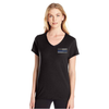 Thin Blue Line Womens V-Neck - Small Logo, Thin Blue Line TBL-WOMEN-VNECK-MEDIUM