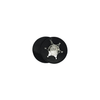 Boston Leather Circle Badge Holder, Hook and Loop Closure 5889CH-1