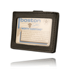 Boston Leather Clip-On Horizontal Id Holder 5983-1