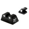 Trijicon Smith & Wesson Bright and Tough 3 Dot Night Sight Set 5903/5904/5906/915/411, Green Front and Fixed Rear Lamps