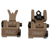 Troy Industries Micro- M4 Sight Set Flat Dark Earth, Folding