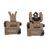 Troy Industries Micro- M4 Sight Set Flat Dark Earth, Tritium, Folding