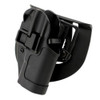 Blackhawk! Serpa CQC, Belt & Paddle Holster, Plain Matte Black Finish Caracal F