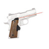 Crimson Trace 1911 Officer's/Compact/Defender Walnut LaserGrip Front Activation
