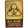 Ka-Bar Zombie Original Sign/Tin