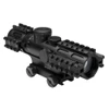 NcStar Tactical 3-Rail Sighting System 2-7x32/Blue Illuminated Mil-Dot/Green/Weaver Mount