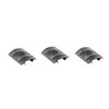 Ergo Full Rail Cover Short, 5 Slot, 2-Pack, Black Per 3