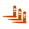 Ergo Safety Chamber Flag 3 Pack Orange