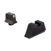 Trijicon Bright and Tough Night Sight Suppressor Set Glock 17-39 Models, White Front / Black Rear with Green Lamps