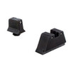 Trijicon Bright and Tough Night Sight Suppressor Set Glock 17-39 Models, Black Front/Rear with Green Front Lamp and Yellow Rear Lamps