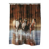 Rivers Edge Products Shower Curtain V Schultz Horse