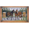 Rivers Edge Products Door Mat, 30"x18" Welcome, Horse